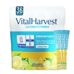 VitalHarvest 36 Sticks Electrolytes Powder Packets Sugar Free Hydration Packets Electrolyte Liquid Daily IV Drink Mix with Lemon Lime, Low Sodium, 0 Calorie