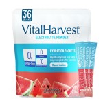 VitalHarvest 36 Sticks Electrolytes Powder Packets No Sugar Hydration Packets Electrolyte Liquid Daily IV Drink Mix with Watermelon, Low Sodium, 0 Calorie