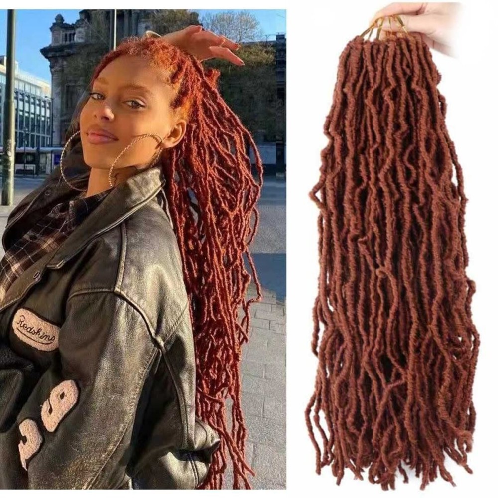 8 Packs Soft Locs Crochet Hair Pre Looped 20 Inch Faux Locs Crochet Braids Goddess Locs Dreadlocs Synthetic Hair For Black Women (350, 20 Inch (Pack of 8))