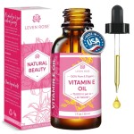 Leven Rose 100% Vitamin E Oil 75,000 IU per oz 100% Natural, Organic, Pure Vitamin E Oil for Skin, Face, Hair, Nails 1oz