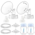 Maymom Pump Parts Compatible with Spectra S2 S1, 16mm Flange Valve Tube Bottle Backflow Protector, Not Original Spectra S2 Replacement Pump Parts Duckbill Valve Bottle