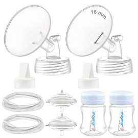 Maymom Pump Parts Compatible with Spectra S2 S1, 16mm Flange Valve Tube Bottle Backflow Protector, Not Original Spectra S2 Replacement Pump Parts Duckbill Valve Bottle