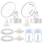 Maymom Pump Parts Compatible with Spectra S2 S1, 18mm Flange Valve Tube Bottle Backflow Protector, Not Original Spectra S2 Replacement Pump Parts Duckbill Valve Bottle