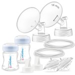 16mm Flange Maymom Pump Parts Compatible with Spectra S2 S1 9 Plus Breastpump Not Original Spectra S2 S1 Replacement Pump Parts Accessories, Small Flange