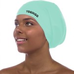 Extra Large Swim Cap - Swim Cap for Long Hair, Dreadlocks, Weaves, Hair Extensions, Braids, Curls & Afros - Silicone Swimming Cap for Women & Men, Keep Hair Dry