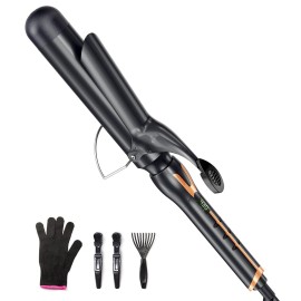 ORYNNE Curling Iron 1 1/2 Inch for Big Curls, 14 Heat Settings Big Barrel 1.5 Inch, Ceramic Large Barrel Curling Iron 1 1/2 Inch with Argan Oil Infused,