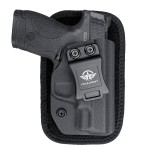 M&P Shield 9MM Holster IWB Kydex Holster Fit: Smith & Wesson M&P Shield Plus / M2.0 / M1.0-9mm/.40 S&W 3.1 Barrel Pistol- Inside Waistband (No Laser - with Pad, Right Hand Draw (IWB))