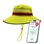 GearTOP Reflective Safety Sun Hat - UPF 50+ High Visibility Wide Brim for Sun Protection, Adjustable Fit for Road Work and Outdoor Activities Yellow