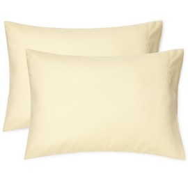 EXQ Home Toddler Pillowcases Zippered 13x18 Travel Pillow Case Set of 2, Small Pillow Case Fits Baby Pillow Sized 12x16, 13x18, Kids Pillowcases 2 Pack Machine Washable (Camel)