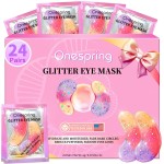 Onespring Eye Masks (24 Pairs) - Gift for Her - Under Eye Patches for Dark Circles, Puffiness, Wrinkles, Soothing & Hydrating, Skincare Eye Gel Pads, Beauty Essential for Women, Bridesmaid Gifts
