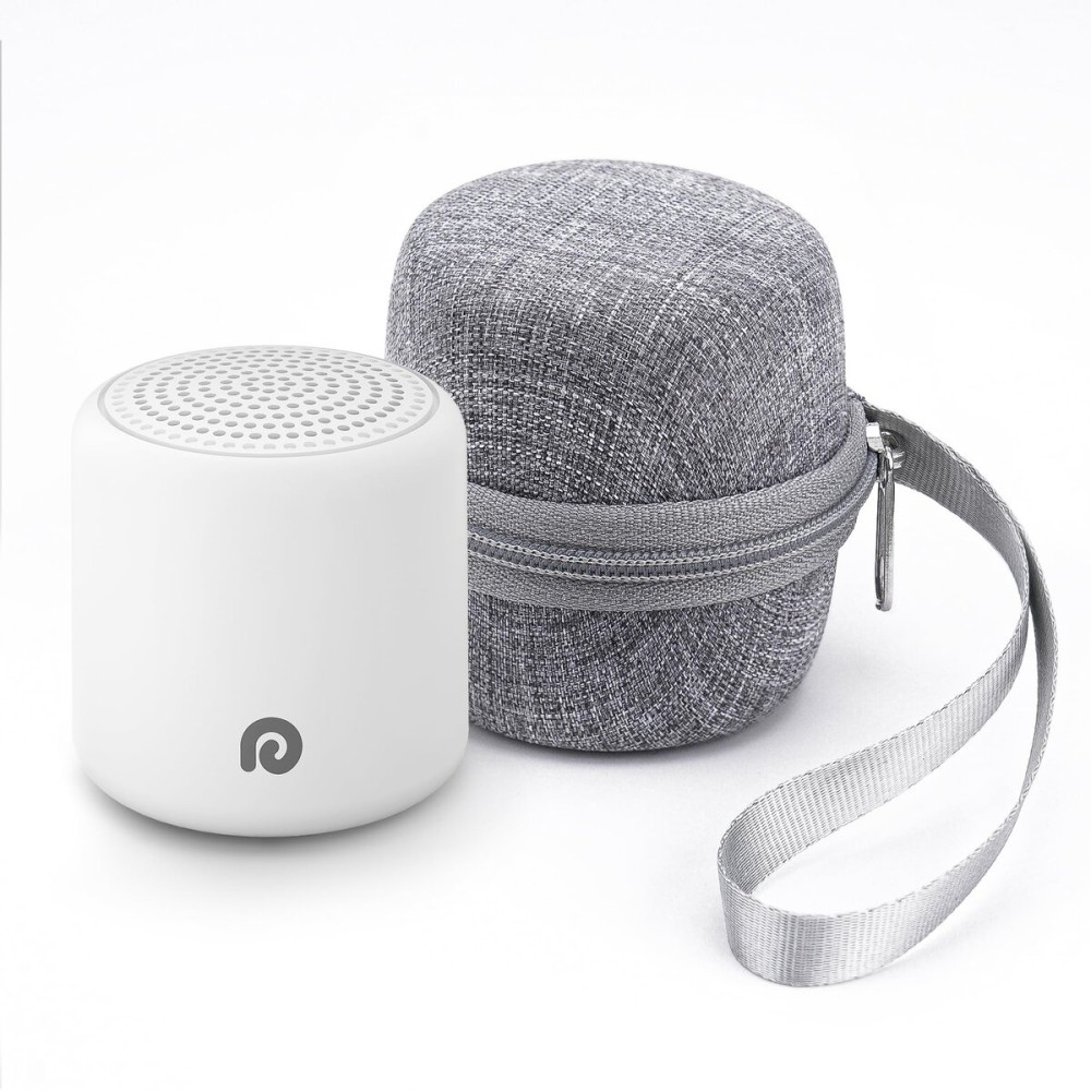 Dreamegg Portable White Noise Machine with Travel Case - Egg-Sized Sound Machine for Baby & Adult Sleep, 16 Soothing Sounds, 1000mAh Battery, Timer, Sound Machine for Baby Adults Home Gift, White