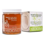 MOOM Organic Sugar Wax with Tea Tree Oil (12 oz) + 48 Reusable Polycotton Waxing Strips - Gentle Hair Removal Kit for Face, Bikini, Legs & Body - Natural & Vegan for Women & Men (Sticks NOT Included)