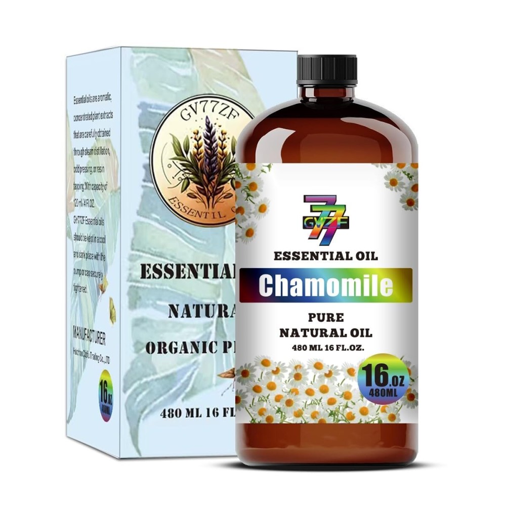 Chamomile Essential Oil (16 oz / 480 ml) - Chamomile Oils for diffusers, humidifiers, Home Baths, Cleaning Products, Yoga, DIY Soaps and DIY Scented Candles