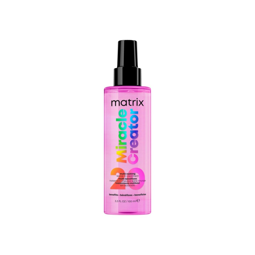 Matrix Miracle Creator Leave-In Conditioner Spray - Heat Protectant, Anti-Frizz, Moisturizing & Detangling, For Damaged Hair