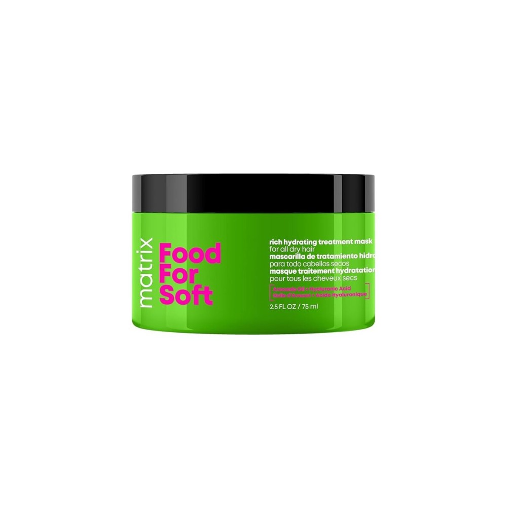 Matrix Food For Soft Rich Hydrating Treatment Mask For Dry and Brittle Hair - Moisturizes, Softens and Smooths, With Avocado Oil & Hyaluronic Acid