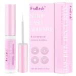 FADLASH Eyelash Glue for False Lashes White Clear Strip Lash Glue Strong Hold Waterproof Long-Lasting 5ml