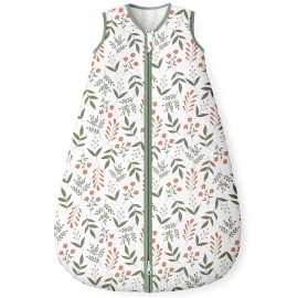 Yoofoss Baby Sleep Sack 0-6 Months, 1.5 Tog Baby Wearable Blanket with 2-Way Zipper, 100% Cotton Organic Fabric Winter Infant Sleeping Sack, Warm Soft Comfy