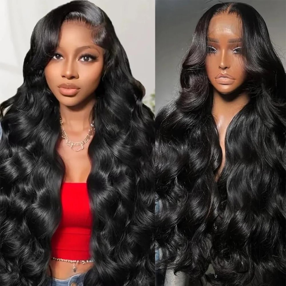 Ablyea 13x6 Body Wave Lace Front Wigs Human Hair Pre Plucked 200 Density HD Transparent Lace Frontal Wigs Human Hair for Women 9A Glueless Wigs Human Hair with Baby Hair 20Inch
