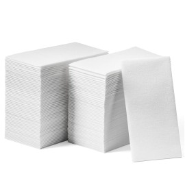 400-Pack Disposable Guest Towel Paper Napkin - Disposable Cloth-Like Guest Towels - Soft And Absorbent Tissue Paper For Kitchen, Bathroom, Party, Wedding, Or Event