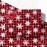 GIOLNIAY Christmas Wrapping Paper for Men Women Kids - Xmas Gift Wrap with Snowflakes on Red & Black Buffalo Plaid - 4 Jumbo Sheets, 2840 Each, Easy to Store