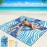 WIWIGO Beach Blanket Waterproof Sandproof Beach Mat 79 X 83/10\'x9\'for 2-8 Adults Quick Drying Outdoor Picnic Mat Beach Accessories for Travel, Camping, Hiking