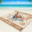 Beach Blanket Waterproof Sandproof Beach Mat 79 X 83/10\'x9\'for 2-8 Adults Quick Drying Outdoor Picnic Mat Beach Accessories for Travel, Camping, Hiking