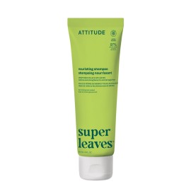 ATTITUDE Nourishing Hair Shampoo, EWG Verified, For Dry and Damaged Hair, Naturally Derived Ingredients, Vegan, Plant Based, Grapeseed Oil and Olive Leaves, 8 Fl Oz