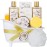 Christmas Gifts for Women and Men - 8-Piece Luxury Coconut Vanilla Bath & Body Gift Set for Women Self Care Kit Spa Gift Baskets | Perfect Gifts for Mom, Birthday Gifts, All Occasion Holiday Present