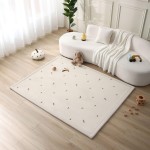 Hakuna Matte CloudSoft Baby Play Mat for Floor 60 x 80 Flowers - Coral Velvet Memory Foam Rug for Crawling & Cozy Play - Non-Slip, Water-Resistant, Easy-Care Tummy Time Mat, Playmat for Playpen