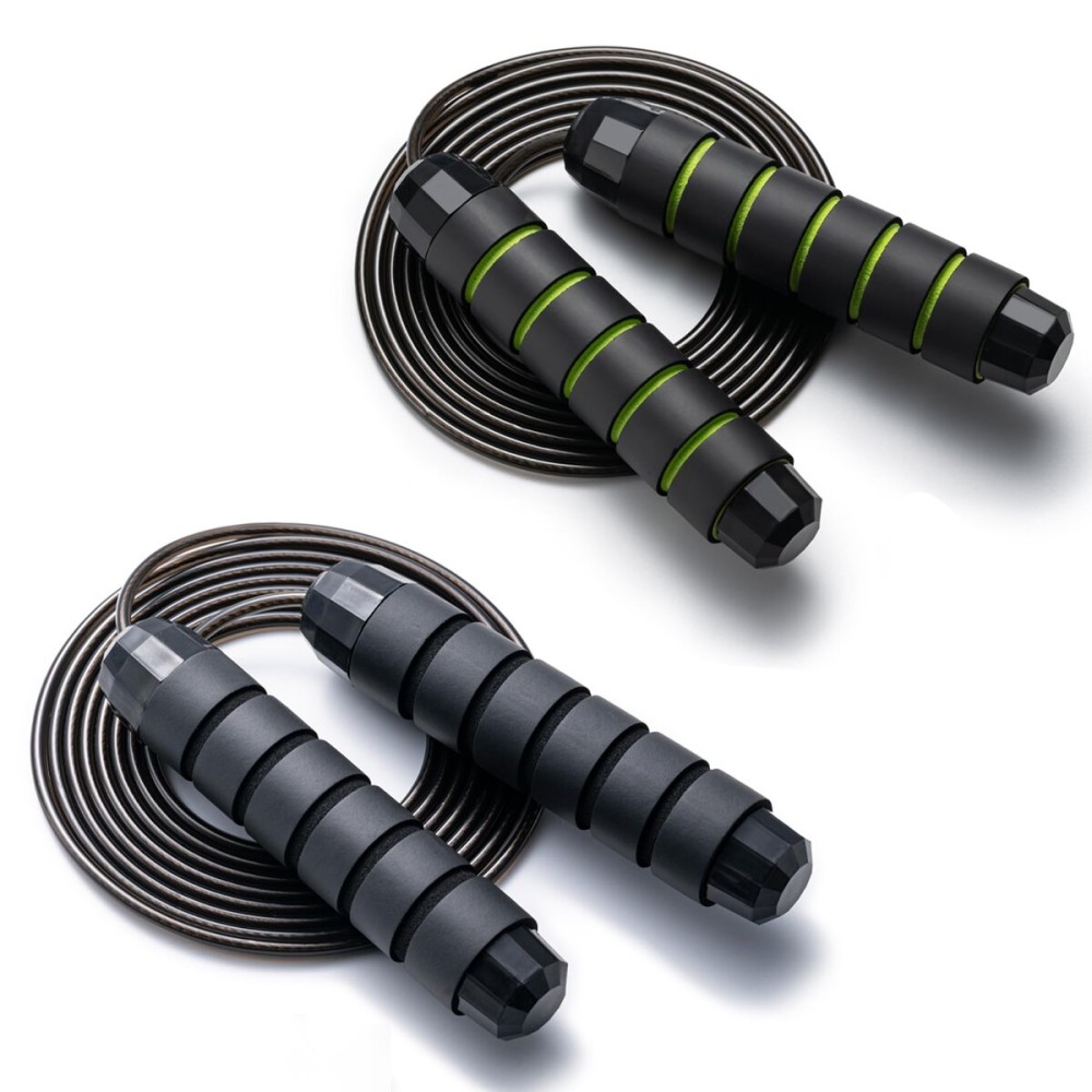 BOOMIBOO Jump Rope, Adjustable Jump Ropes,Skipping Rope Tangle-Free Rapid Speed with Ball Bearings for Women Men Kids,Exercise & Slim Body Jumprope at Home School Gym