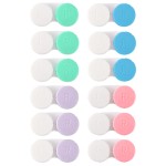 12PCS Colorful Contact Lens Case, Immersion Kit, Leak-Proof Packaging, Suitable for Outdoor Mini Case Screw Top