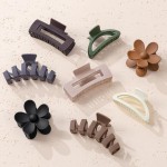 8PCS Hair Clips for Women, Flower Claw Clips for Thick Hair, Non-Slip Hair Accessories with Multi-Styles, Different Color Hair Claw Clips and Variety Pack, Ideal for Girls