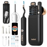 Bebird Earsight Plus R37R Ear Cleaning Camera Wax Removal Tool kit, Flexible Ear Scope Otoscope Camera Light, Visual Ear Picker Wireless Earwax Remover Tweezers for Family