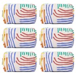 SOIDRAM Makeup Bag Preppy Cosmetic Bag Bulk Makeup Pouch Personalize Travel Toiletry Bag Organizer Cute DIY Makeup Brushes Storage Bag for Women