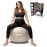 BABYGO Birthing Ball - Pregnancy Yoga Labor & Exercise Ball & Book Set Trimester Targeting, Maternity Physio, Birth & Recovery Plan Included Anti Burst Eco Friendly (Oatmeal, 75cm)