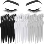 Mudder 28 Pcs Eyebrow Razor Knife Shaver Trimmer Shaver Multipurpose Exfoliating Tool Facial Hair Removal for Women Valentine gift(Black,White,Gray)