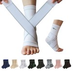 ABIRAM Ankle Brace for Women & Men, Ankle Compression Sleeve with Wrap, Foot Support Sleeve, Ankle Support for Sprained Ankle, Plantar Fasciitis Relief Socks, Achilles Tendonitis, Sports, XL