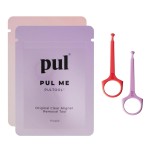 PUL Pack of 2 Reusable Clear Aligner Removal Tool - Compatible with Invisalign, Removable Braces, Retainers & Trays - Easy-to-Use Device Remover, Dental & Oral Hygiene Care Product - Purple, Pink
