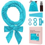 ZILAMPU Heatless Curls Overnight for Long Hair, Heatless Hair Curlers to Sleep In Overnight Curls, 70 Soft Velvet No Heat Hair Curlers Set for Women