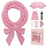 ZILAMPU Heatless Curls Overnight for Long Hair, Heatless Hair Curlers to Sleep In Overnight Curls, 70 Soft Velvet No Heat Hair Curlers Set for Women