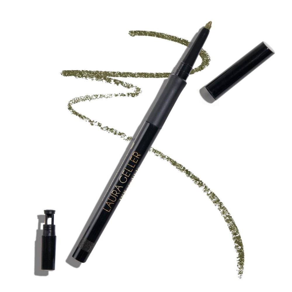 LAURA GELLER NEW YORK INKcredible Gel Eyeliner - Olive My Love - Waterproof Smudge-proof Eyeliner Pencil - Built in Sharpener