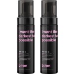 b.tan Ultra Dark Self Tanner Mousse Bundle | I Want The Darkest Tan Possible - Fast, 1 Hour Express Sunless Tanning Foam, Golden Bronzing Glow, Face & Body, No Fake Tan Smell, 6.7 Fl Oz, Pack of 2