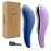 WYNK Detangling Brush 2-Pack - Soft Bristle Hairbrush Set (Prussian Blue & Lilac) for Adults & Kids, Gentle Knot Remover for Curly/Straight/Wet Hair