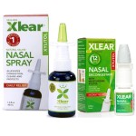 Xlear Natural Xylitol Nasal Spray, Regular and Travel Size 12-Hour Nasal Decongestant Bundle, 1.5 fl oz & 0.5 fl oz (Pack of 2)