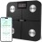 iHome Digital WiFi Smart Scale for Body Weight, Weight Scale, Including BMI, Body Fat, Muscle Mass, Batteries Included (Black Smart WiFi)
