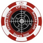 SlopeMaster ProGreen Reader - Golf Ball Marker with High Precision Green Reading Aid Golf Accessories for Men Women (Red&Black)