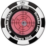 SlopeMaster ProGreen Reader - Golf Ball Marker with High Precision Green Reading Aid Golf Accessories for Men Women (Black&Pink)