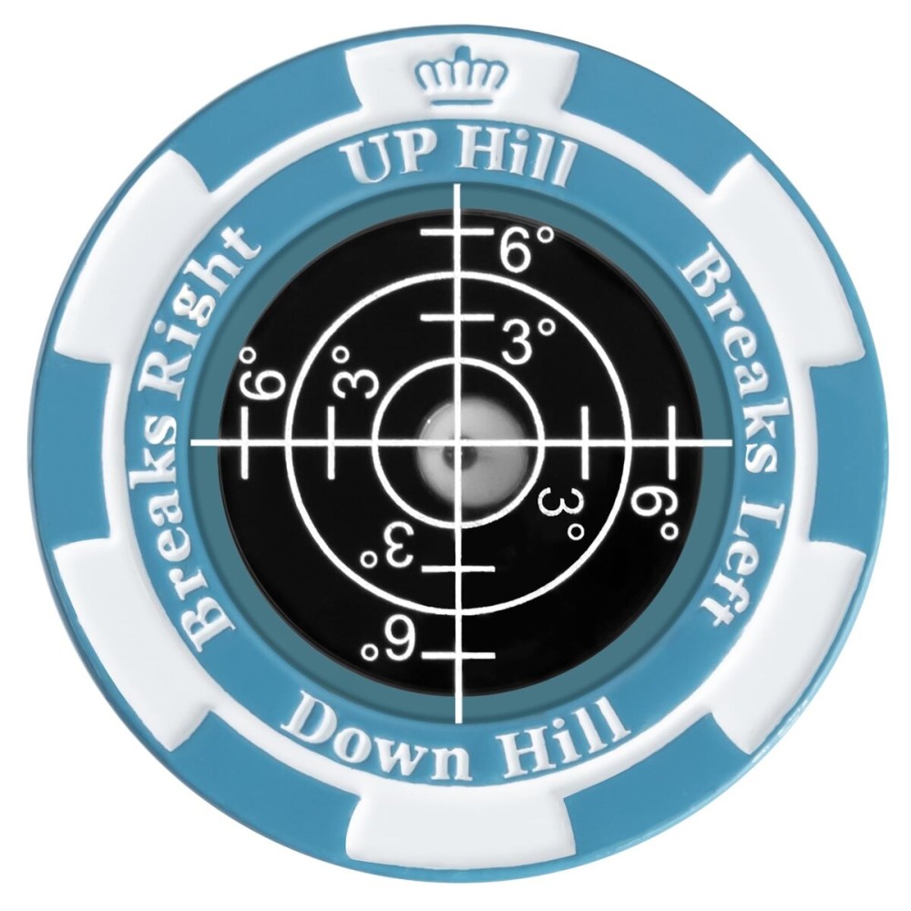 SlopeMaster ProGreen Reader - Golf Ball Marker with High Precision Green Reading Aid Golf Accessories for Men Women (Blue&Black)