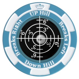 SlopeMaster ProGreen Reader - Golf Ball Marker with High Precision Green Reading Aid Golf Accessories for Men Women (Blue&Black)