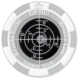 SlopeMaster ProGreen Reader - Golf Ball Marker with High Precision Green Reading Aid Golf Accessories for Men Women (LightGray&Black)